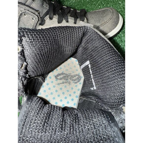 Vintage Nike Dunk High Denim Pack 2011 Gray Fleece Womens Size 6.5 Kids Size 5 - Picture 9 of 10